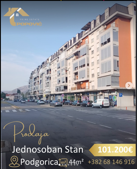 JEDNOSOBAN STAN 44 m² – STARI AERODROM